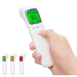 Spinegear Forehead Infrared Thermometer for Home use UK NH CE Approved Digital Medical Non Contact High Body Temperature Fever Alert Smart Contactless Thermometer for Adult baby Kid Large LCD Display