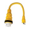 Marinco 150SPP Pigtail Adapter, 15A 125V Male To 50A 125/250V