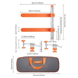 Imbot Drawer Slide Jig Precision Cabinet Drawer jig Tool with Laser-Engraved Double Scale Markings for securing Cabinet Slides, Providing Fast and Accurate Installation for DIY and Professionals.