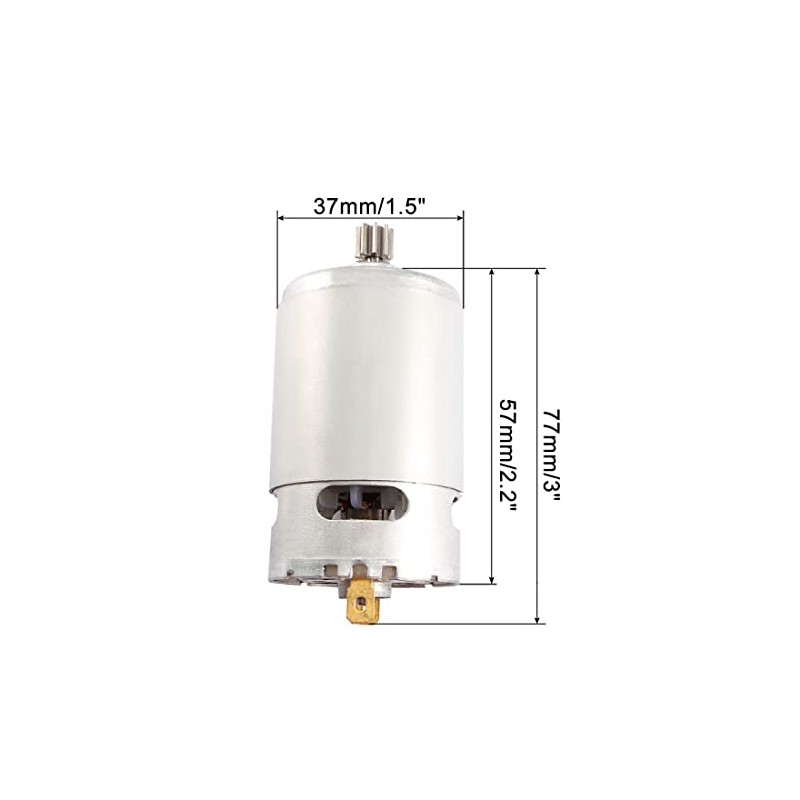 uxcell DC 18V 32000RPM 9 Teeth Shank Gear Motor for