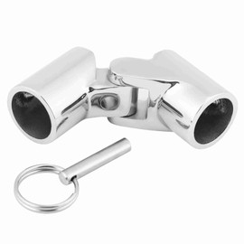 Marine Stainless Steel Folding Swivel Coupling Tube Pipe Connector Boat Hardware Fitting（22mm）