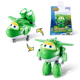 Super Wings 5" Transforming Mira Airplane Toy, Action Figure for Ages 3+, Green