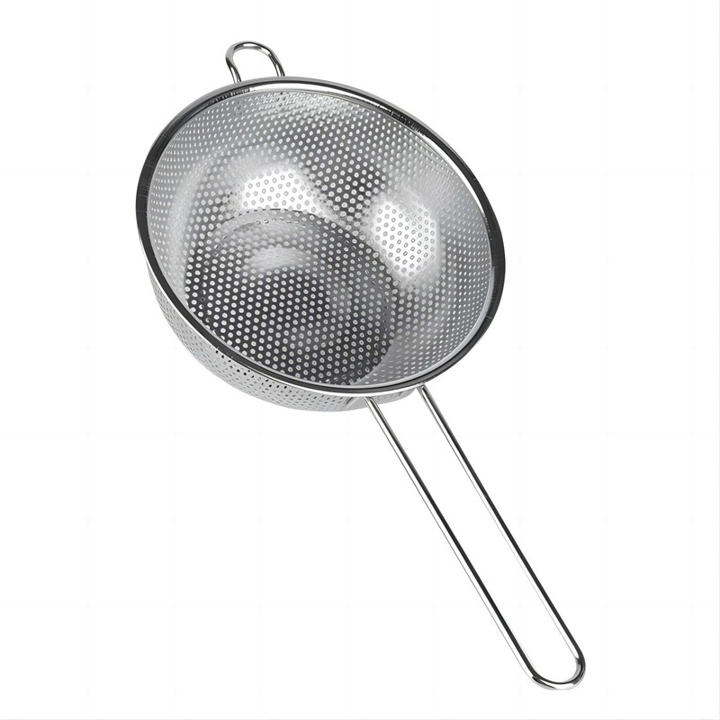 GREATLINK Stainless Steel Basin Colander with Handle Kitchen Strainer, Resting