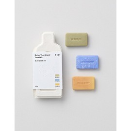 Donggubat [동구밭] 여행용 키트 (샴푸바+린스바+페이셜&바디바) [Donggubat] Travel Kit (Shampoo Bar + Rinse Bar + Facial & Body Bar)