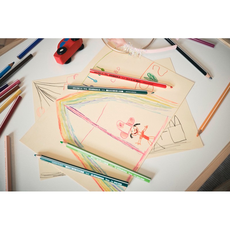 Colouring Pencil - STABILO Trio thick - Wallet of 18