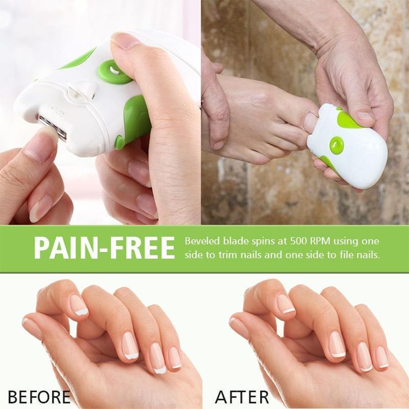 Electric Nail Trimmer and Nail File Electronic Manicure Pedicure Tool