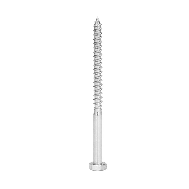 304 Stainless Steel Half Thread Bolt Wood Hex Lag Screws