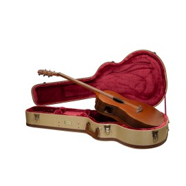 Crossrock Master Series- Wooden OM/Martin 000-14 Fret Acoustic Guitar Case-Tweed