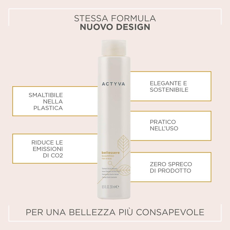 Actyva Bellessere Velvety Shampoo Body and Hair Shower with Argan