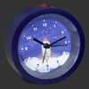 TFA Dostmann 60.1033 Analogue Children's Alarm Clock Sweep Movement Blue