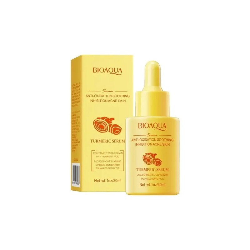 Serum De Cúrcuma Bioaqua Ácido Hialurónico Antioxidante