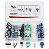 T&M TECHNICS® Box of 159 Universal Fasteners, Clips, Clips and
