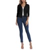 Women's 3/4 Sleeve Open Front Bolero Cardigan Shrug Solid Cardigan