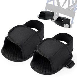 YIBEICO Wheelchair Restraint Shoes, Wheelchair Shoe Holder Straps for Elderly, Wheelchair Pedals Foot Rests