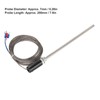 M12 Probe Thermocouple PT100 Stainless Steel Temperature Sensor Probe 200mm