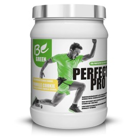 BeGreen Perfect Pro 1 kg Vegan Performance Protein EAA & BCAA + Vitamin Complex Rice Pea Linseed Protein Powder Vanilla Cookie Lactose Free, Gluten Free without Added Sugar | Replaces Whey Protein