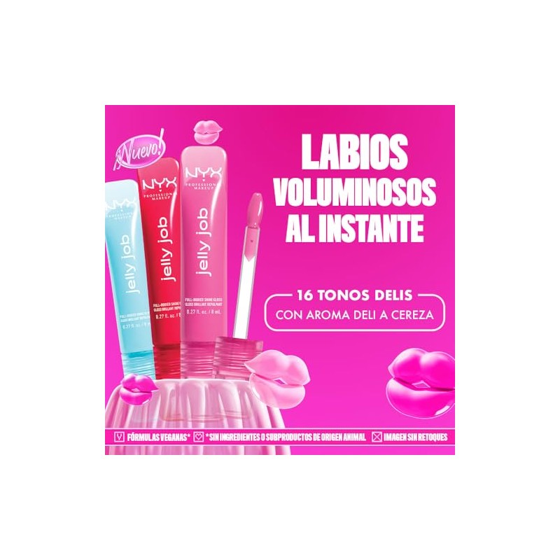 NYX Professional Makeup, Jelly Job Gloss -Tono Jelly Blushin
