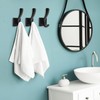 TOFIIGREM Black Towel Hooks Coat Hooks for Wall, Hand Towel