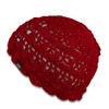 Hand Knit Crochet Beanies for Women Breathable Soft Bamboo Cotton