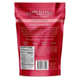 Lark Ellen Farm Cacao Cherry Grain-Free Granola Clusters, Organic Vegan Nut and Seed Mix, Gluten-Free Crunchy Bites for Snack, Breakfast, or Yogurt - 8 oz (3 Count)