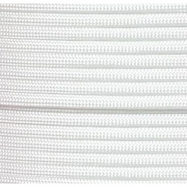 US Ropes Type III Commercial 550 by 100' Made in The USA Survival Cord Parachute Outdoor Flags Sports Team Racing (White Flag)