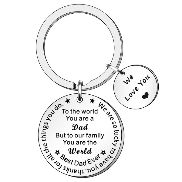 HULALA Best Dad Keyring Keychain Father's Day Gifts from Daughter