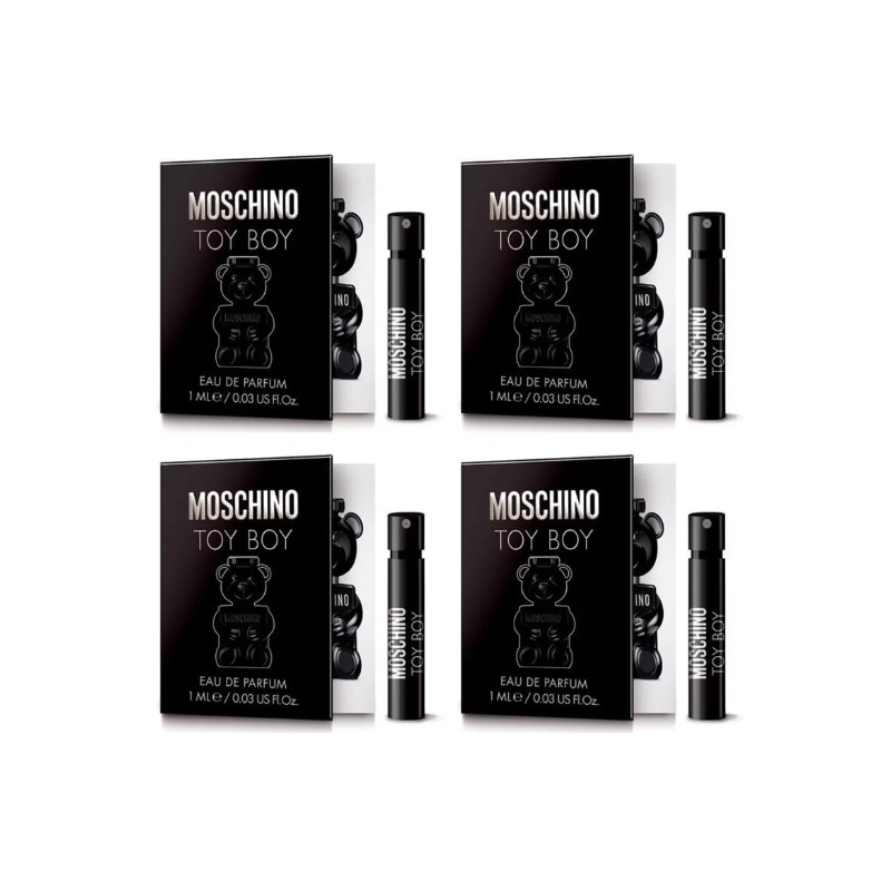 4 Samples Vials MOSCHINO TOY BOY for Men 0.03 oz