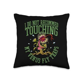Venus Fly Trap Plant Owner Terrarium Seeds Plants Live Throw Pillow