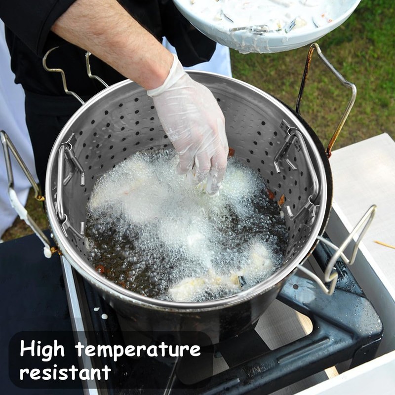 LNQ LUNIQI Stock Pot Steamer Basket Stainless Steel Insert Seafood