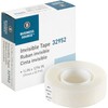 32952 Business Source Invisible Tape Dispenser Refill Roll Clear 1/Roll
