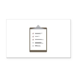 CafePress Checklist Pad Rectangle Car Bumper Magnet