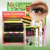 Lashes map for Clusters Kit Fluffy Dramatic Eyelashes Extension Kit