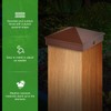 GreenLighting 4x4 Aluminum Pyramid Post Cap Cover for Nominal Wood