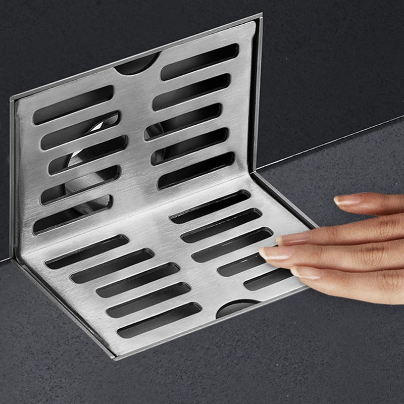 Side Drain 304 Stainless Steel Corrosion Resistance Thickened L Shape