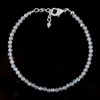 Natural Labradorite Gemstone Full Micro Beads Dainty Bracelet Jewelry for