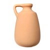 Terracotta Bottle Vase With Handle 20cm Roman Style Ceramic Flower