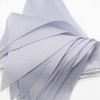 ADQUATOR 20m 52pcs Silver Pennant Bunting,Polyester Fabric Reusable Triangle Flags