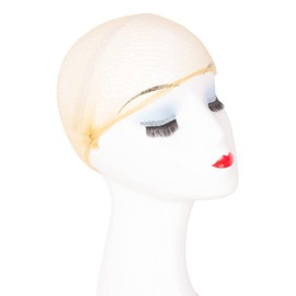 WeKen Red para el pelo rubio 10 unidades de malla elástica invisible para hacer moños de pelo reutilizables para mujeres durmiendo ballet, bailarina, cocina, comida de 50,8 cm (10 unidades)