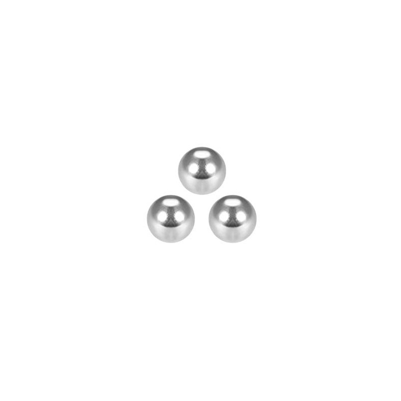 sourcing map G25 20 mm Precision Chrome-Plated Steel Bearing Balls