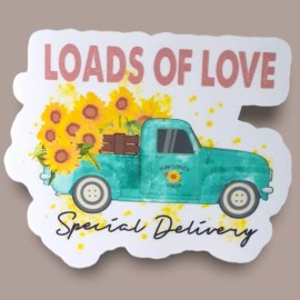 Handmade Loads Of Love 3" Vinyl Sticker