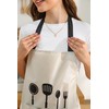 QuQuRuan Kitchen Apron with Hand Wipe Aprons for Women with