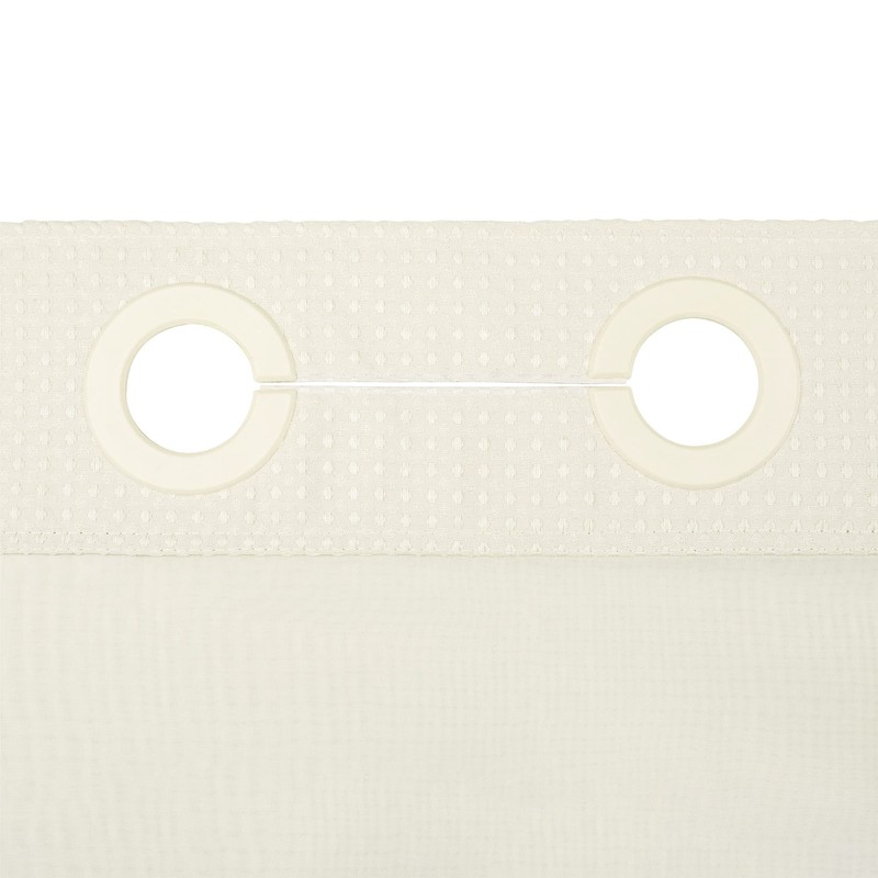 River Dream Heavyweight No Hooks Required Dotted Waffle Weave Shower