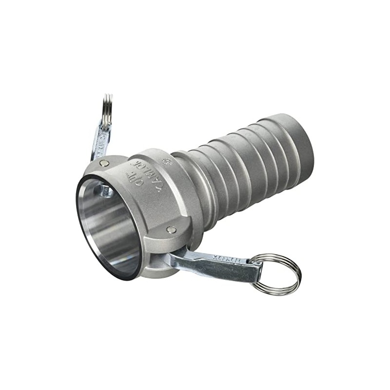 TOYOX 633-C-2-AL Camlock Coupler, Hose Shank, For Plant Plumbing and