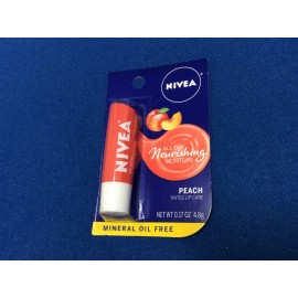 Nivea All Day Nourishing Moisture lip care, mineral oil free, in various tints - Nivea All Day Nourishing Peach tinted lip care