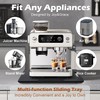 Joy&Grace Appliance Slider for Kitchen Appliances 360° Rolling Sliding Tray