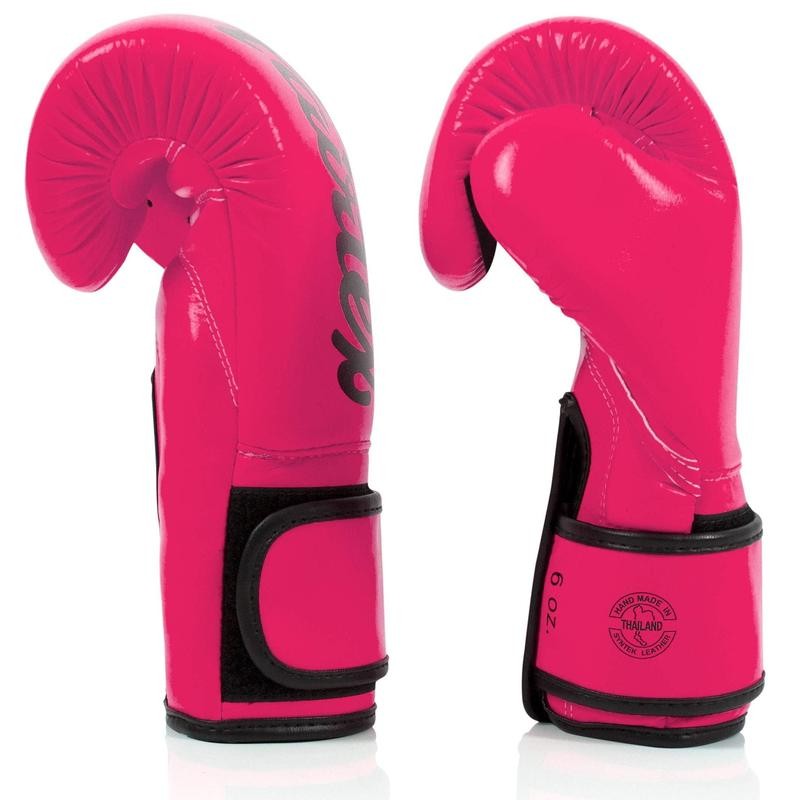 Fairtex BGV14 Pink/Black Muay Thai Boxing Glove - Size: 8