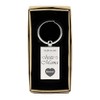 Rectangular Chrome Keyring with Engraving "Es gibt nur eine beste