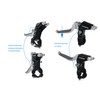 WEERAS Synchronous Brake Lever Black/Chrome for Double Bicycle Brake Cables