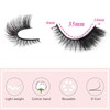 Kiusatig Eyelashes Natural Fox Eye Lashes Cat Eye Lashes Fluffy