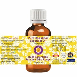 Deve Herbes Pure Red Cidar Essential Oil (Thuja plicata) Natural Therapeutic Grade Steam Distilled 2ml (0.06 oz)